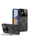 BFS  Realme C55 Kılıf Joy Lens Standlı Kapak - Siyah