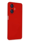 BFS  Realme C55 Kılıf Nano içi Kadife Silikon - Kırmızı