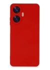 BFS  Realme C55 Kılıf Nano içi Kadife Silikon - Kırmızı