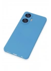 BFS  Realme C55 Kılıf Nano içi Kadife Silikon - Mavi