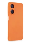 BFS  Realme C55 Kılıf Nano içi Kadife Silikon - Turuncu