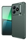 BFS  Realme C61 Kılıf Auto Focus Karbon Kapak - Koyu Yeşil
