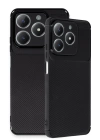 BFS  Realme C61 Kılıf Auto Focus Karbon Kapak - Siyah