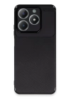 BFS  Realme C61 Kılıf Auto Focus Karbon Kapak - Siyah