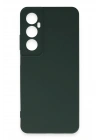 BFS  Realme C65 Kılıf First Silikon - Koyu Yeşil