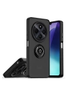 BFS  Realme C75 4G Kılıf Montreal Yüzüklü Silikon Kapak - Siyah