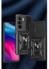 BFS  Realme C75 4G Kılıf Pars Lens Yüzüklü Silikon - Yeşil