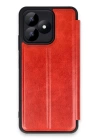 BFS  Realme Note 50 4G Kılıf Flip Cover - Kırmızı
