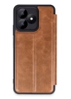 BFS  Realme Note 50 4G Kılıf Flip Cover - Taba