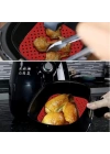 BFS   Renkli Isıya Dayanıklı Yıkanılabilir Silikon Fırın Ve Airfryer Kare Pişirme Matı 21,5 Cm