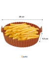 BFS  Renkli Isıya Dayanıklı Yıkanılabilir Silikon Fırın Ve Airfryer Yuvarlak Model Pişirme Matı 20 Cm