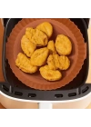 BFS  Renkli Isıya Dayanıklı Yıkanılabilir Silikon Fırın Ve Airfryer Yuvarlak Model Pişirme Matı 20 Cm