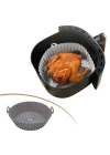 BFS  Renkli Isıya Dayanıklı Yıkanılabilir Silikon Fırın Ve Airfryer Yuvarlak Pişirme Matı 20 Cm