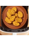 BFS  Renkli Isıya Dayanıklı Yıkanılabilir Silikon Fırın Ve Airfryer Yuvarlak Pişirme Matı 20 Cm