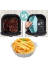 BFS  Renkli Isıya Dayanıklı Yıkanılabilir Silikon Fırın Ve Airfryer Yuvarlak Pişirme Matı 20 Cm
