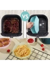 BFS  Renkli Isıya Dayanıklı Yıkanılabilir Silikon Fırın Ve Airfryer Yuvarlak Pişirme Matı 20 Cm