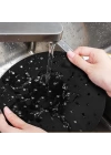 BFS   Renkli Isıya Dayanıklı Yıkanılabilir Silikon Fırın Ve Airfryer Yuvarlak Pişirme Matı 20 Cm