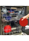 BFS   Renkli Isıya Dayanıklı Yıkanılabilir Silikon Fırın Ve Airfryer Yuvarlak Pişirme Matı 23 Cm