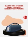 BFS Renkli LED Efektli Suya Dayanıklı Taşınabilir Kablosuz Hoparlör