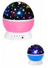 BFS Renkli Yıldızlı Gökyüzü Projeksiyon Gece Lambası Pilli ve USB Kablolu