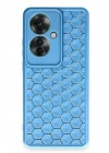 BFS   Reno 11F Kılıf Petek Silikon Kapak - Mavi