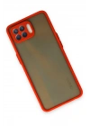 BFS   Reno 4 Lite Kılıf Montreal Silikon Kapak - Kırmızı