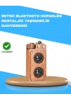 BFS Retro Radyo Tasarım Bluetooth Hoparlör 1800mAh Uzun Çalma Süresi