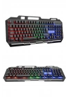BFS RGB Işıklı Gaming Oyuncu Klavye Q Klavye Mouse Hediyeli
