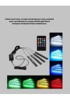 BFS RGB Müzik Kontrollü Araç LED Işık Seti 48 LED 12V Uzaktan Kumandalı