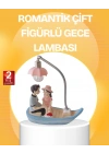 BFS Romantik Çift Figürlü Gece Lambası Sandal Model Sevgiliye Özel Hediye