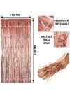 BFS  Rose Gold Püsküllü Kapı Perdesi - Parti, Bekarlığa Veda, Doğum Günü 1x2 m