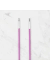 BFS  Rythm 2,5mm Mor Renkli Metal Örgü Şişi