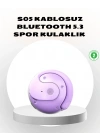 BFS S05 Kablosuz Kulaklık Bluetooth 5.3 IPX4 Su Geçirmez Stereo Ses Otomatik Bağlantı