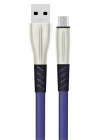 BFS S88 Metal Uçlu Micro USB Kablo 1M 2.4A - Mavi