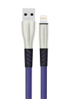 BFS S89 Metal Uçlu Lightning Kablo iphone Uyumlu 1M 2.4A - Mavi