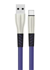 BFS S90 Metal Uçlu Type-C Kablo 1M 2.4A - Mavi