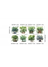 BFS  Saksılı Çiçek Tasarımlı 8li Sticker MC-480A