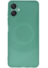 BFS  Samsung A06 Kılıf Maya Karbon Kapak - Koyu Yeşil