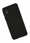 BFS  Samsung Galaxy A01 Core Kılıf Kelvin Kartvizitli Silikon - Siyah