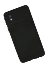 BFS  Samsung Galaxy A01 Core Kılıf Kelvin Kartvizitli Silikon - Siyah