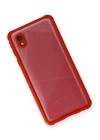 BFS  Samsung Galaxy A01 Core Kılıf Miami Şeffaf Silikon - Kırmızı