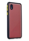 BFS  Samsung Galaxy A01 Core Kılıf Miami Şeffaf Silikon - Lacivert