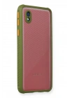 BFS  Samsung Galaxy A01 Core Kılıf Miami Şeffaf Silikon - Yeşil