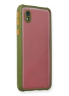 BFS  Samsung Galaxy A01 Core Kılıf Miami Şeffaf Silikon - Yeşil