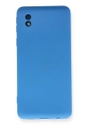 BFS  Samsung Galaxy A01 Core Kılıf Nano içi Kadife Silikon - Mavi