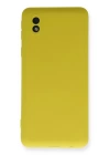 BFS  Samsung Galaxy A01 Core Kılıf Nano içi Kadife Silikon - Sarı