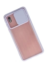 BFS  Samsung Galaxy A01 Core Kılıf Palm Buzlu Kamera Sürgülü Silikon - Lila