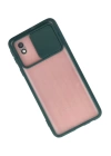 BFS  Samsung Galaxy A01 Core Kılıf Palm Buzlu Kamera Sürgülü Silikon - Yeşil