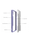 BFS  Samsung Galaxy A01 Core Kılıf Platin Silikon - Mavi
