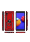 BFS  Samsung Galaxy A01 Core Kılıf Sofya Yüzüklü Silikon Kapak - Lacivert